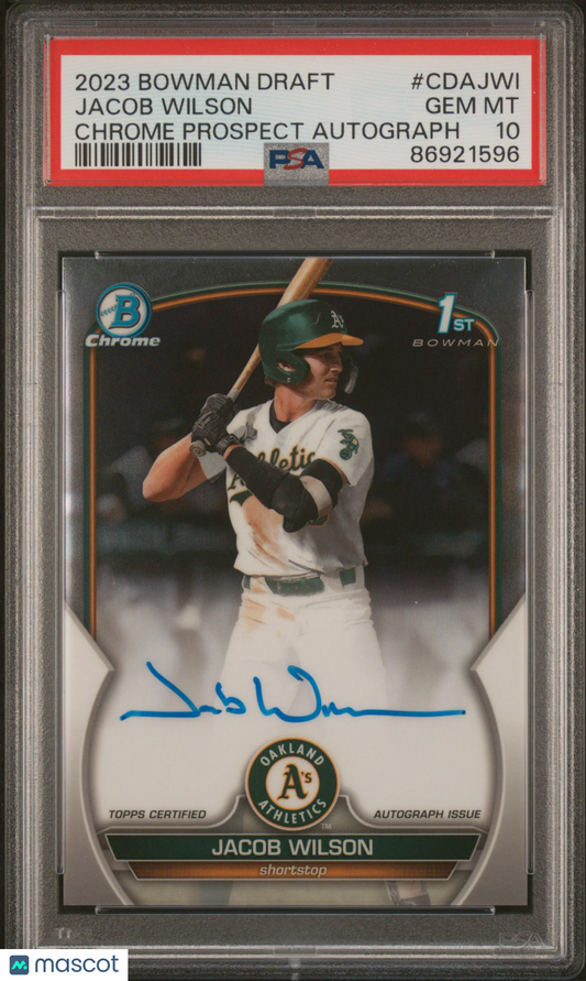 2023 Bowman Chrome Jacob Wilson Auto PSA 10