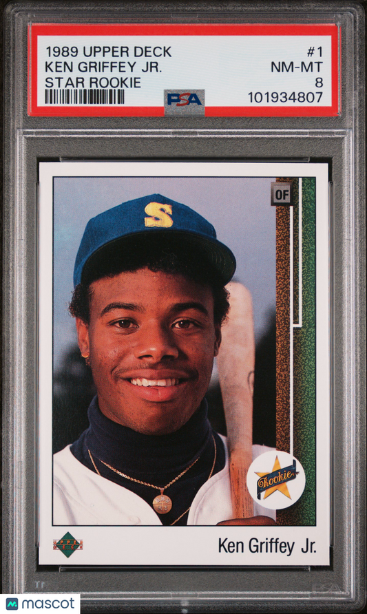1989 Upper Deck Ken Griffey Jr Rookie PSA 8