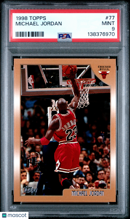 1998-99 Topps Michael Jordan #77 PSA 9
