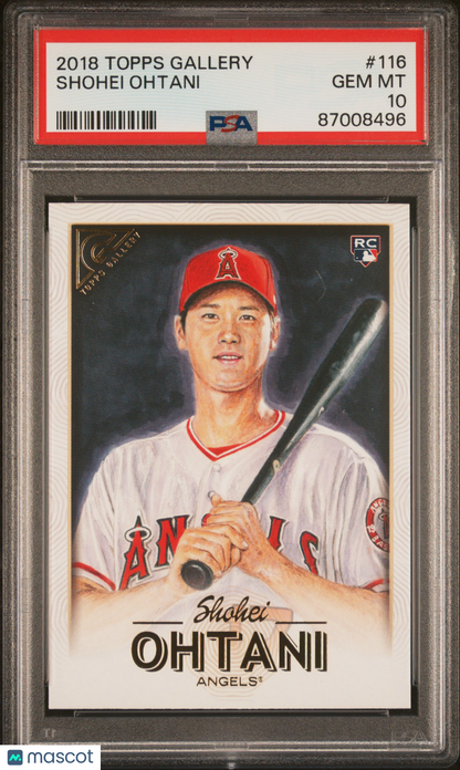 2018 Topps Gallery Shohei Ohtani Rookie PSA 10
