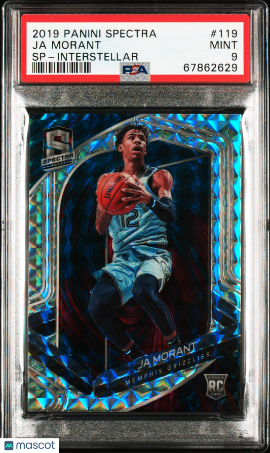 2019-20 Spectra Ja Morant Intersteller Rookie /49 PSA 9