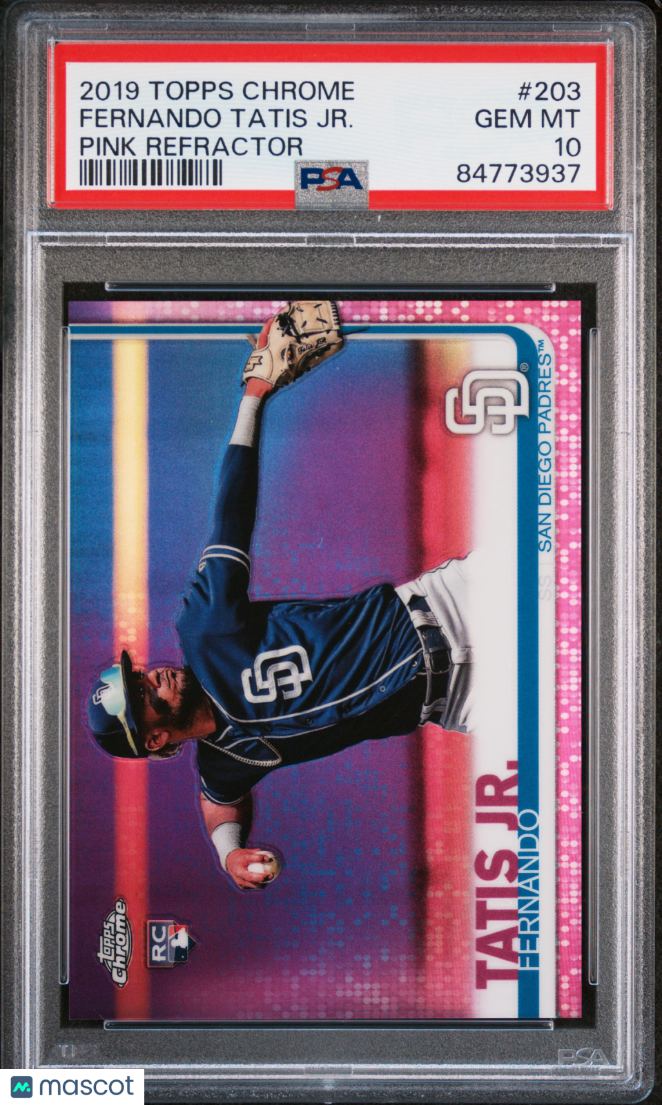 2019 Topps Chrome Fernando Tatis Jr Pink Rookie PSA 10