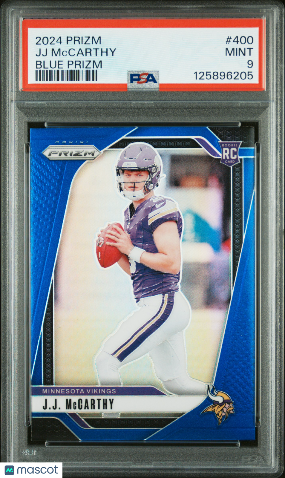 2024 Prizm JJ Mccarthy Blue Prizm Sp Rookie PSA 9