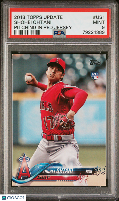 2018 Topps Update Shohei Ohtani Rookie PSA 9