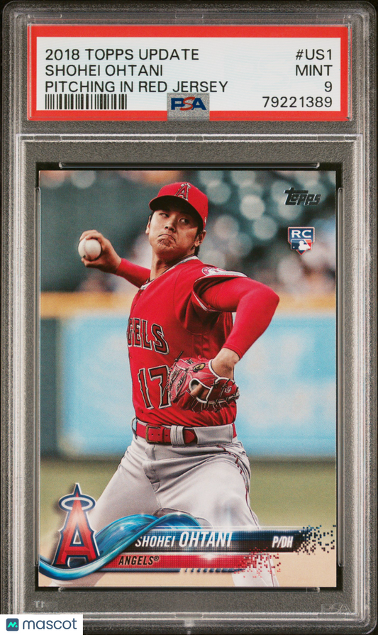 2018 Topps Update Shohei Ohtani Rookie PSA 9