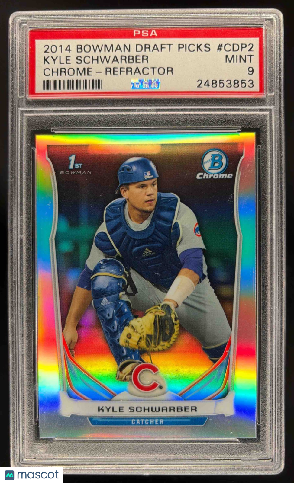 2014 Bowman Draft Kyle Schwarber #CDP2 Chrome Refractor 1st PSA 9