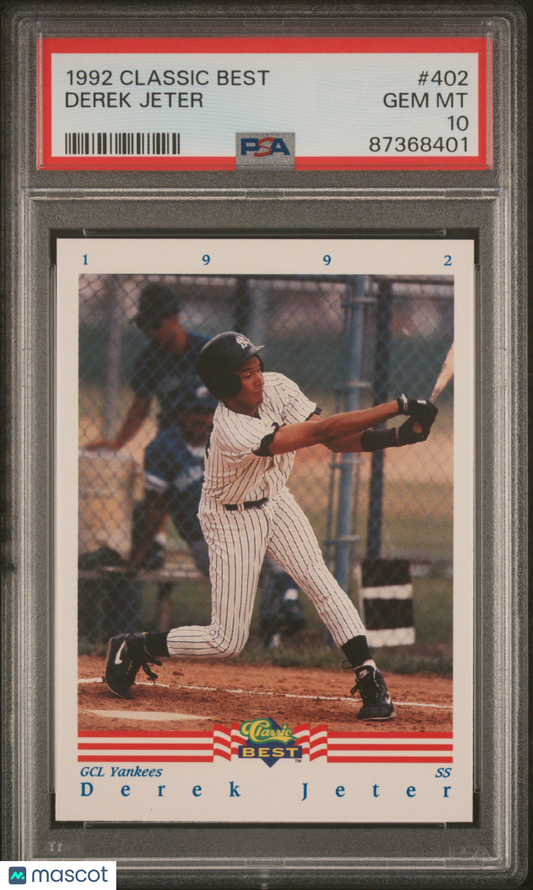 1992 Classic Best Derek Jeter PSA 10