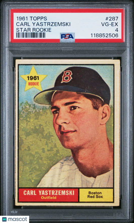 1961 Topps Carl Yastrzemski Rookie #287 PSA 4