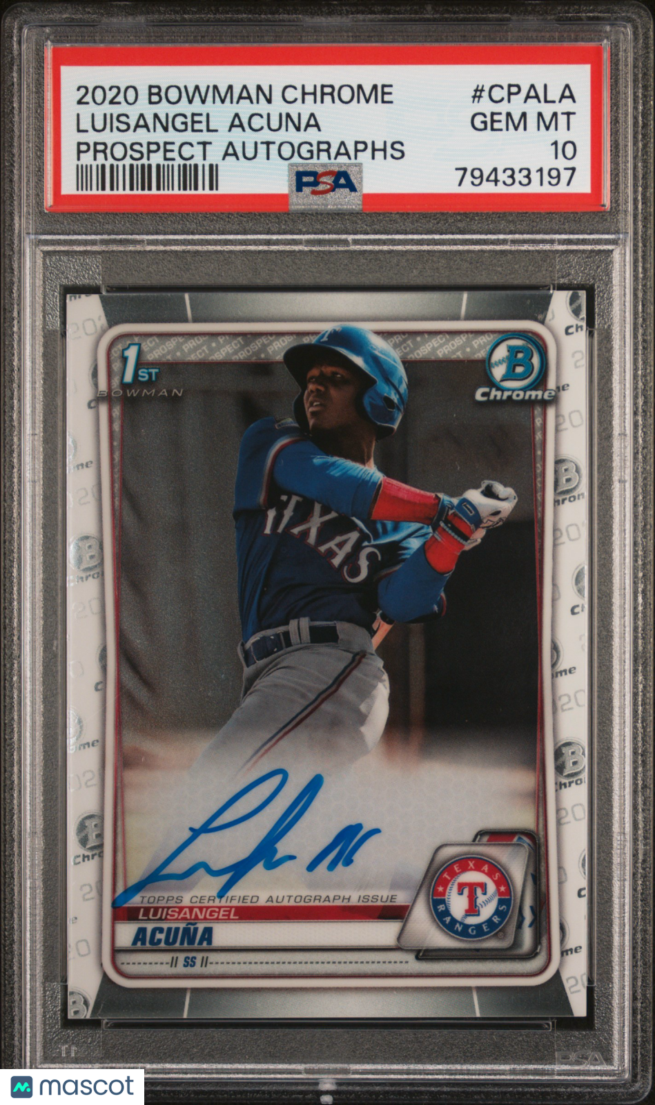 2020 Bowman Chrome Luisangel Acuna Auto PSA 10