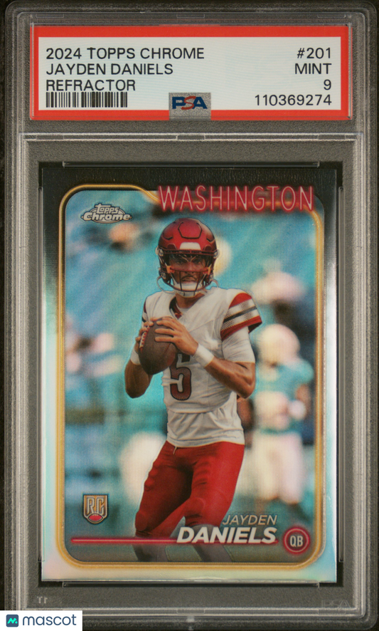 2024 Topps Chrome Jayden Daniels Refractor PSA 9 RC