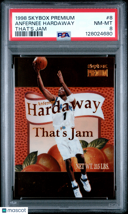 1998-99 Skybox Anfernee Hardaway That's Jam PSA 8
