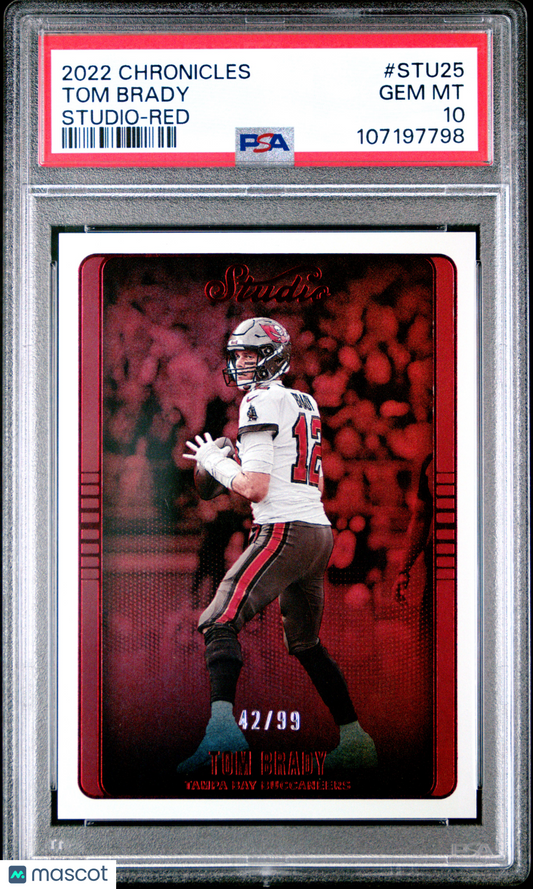 2022 Chronicles Tom Brady Studio /99 PSA 10