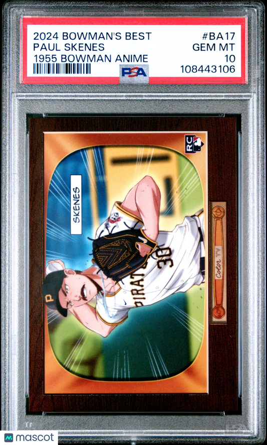 2024 Bowman's Best Paul Skenes Rookie Anime PSA 10