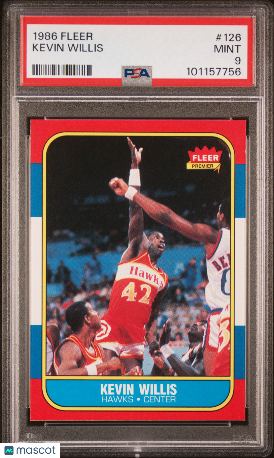 1986 Fleer Kevin Willis #126 PSA
