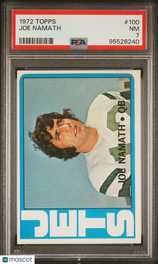 1972 Topps Joe Namath #100 PSA 7