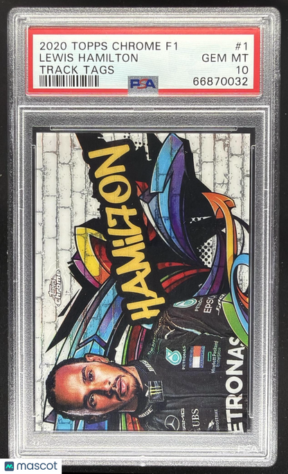 2020 Topps Chrome Formula 1 Lewis Hamilton #1 Refractor PSA 10