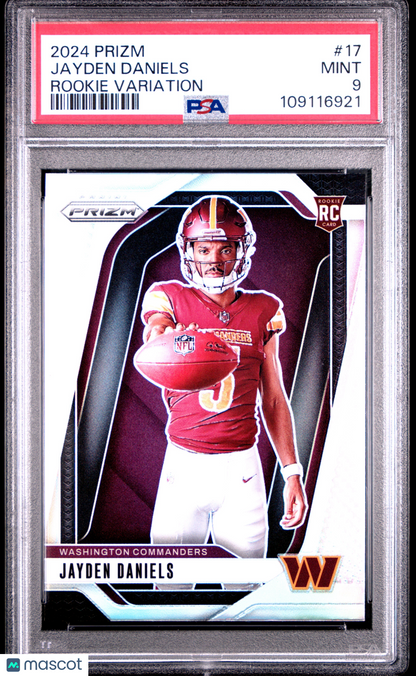 2024 Prizm Jayden Daniels Rookie Silver Variation PSA 9