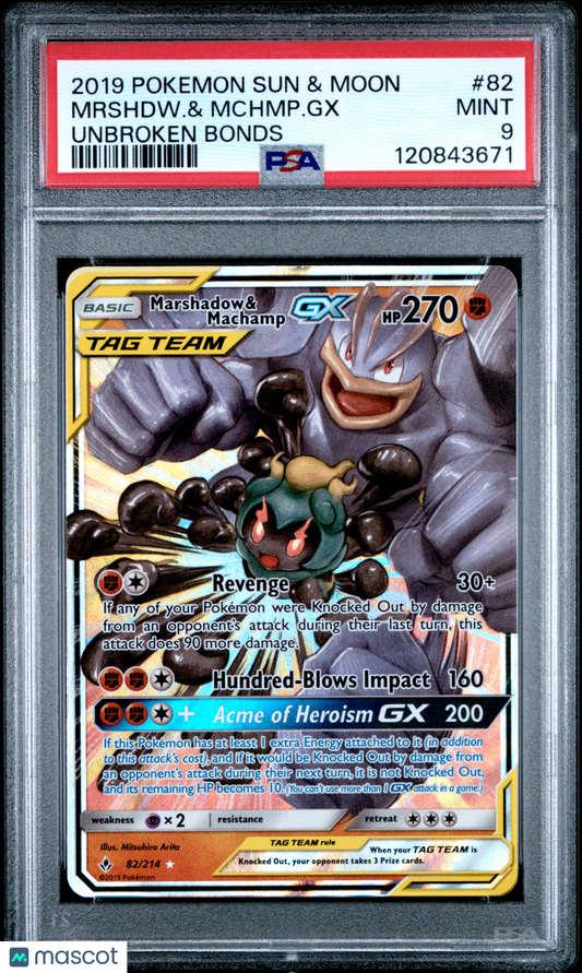 2016 Pokemon Japanese XY Premium Champion Pack Machamp 82/214 PSA 9