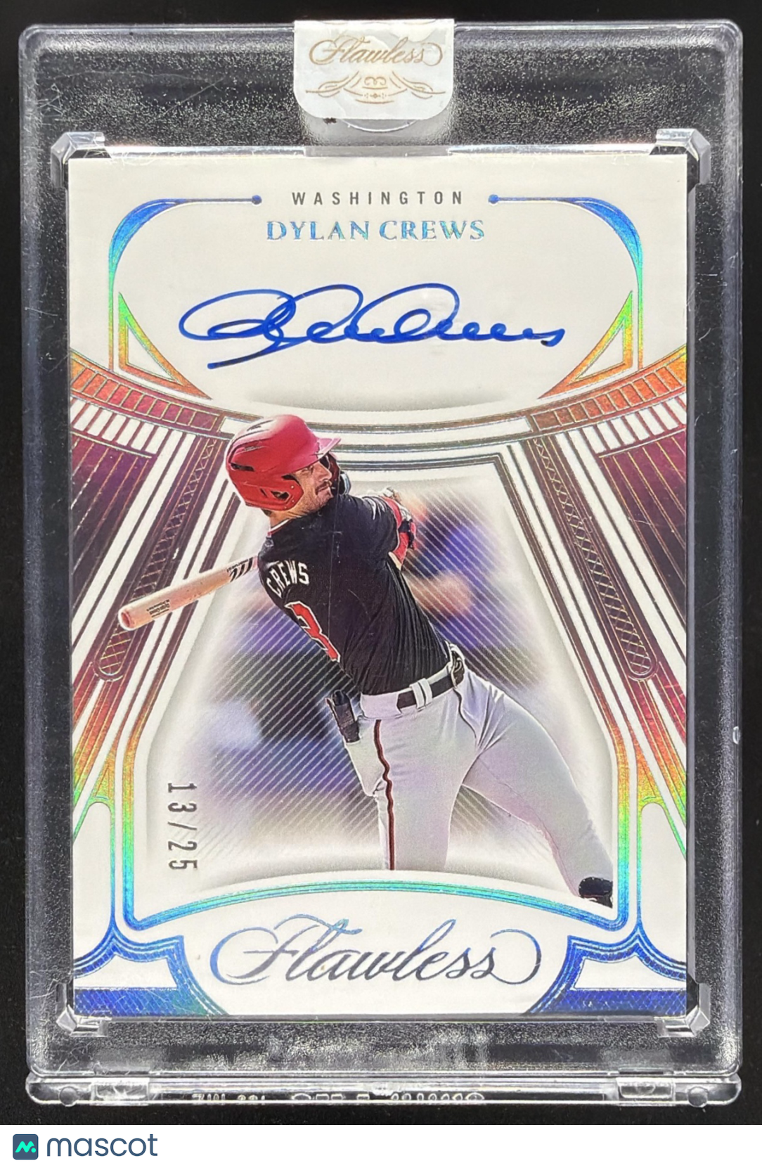 2024 Panini Flawless Dylan Crews #DS-DC Draft Signatures 13/25 Auto
