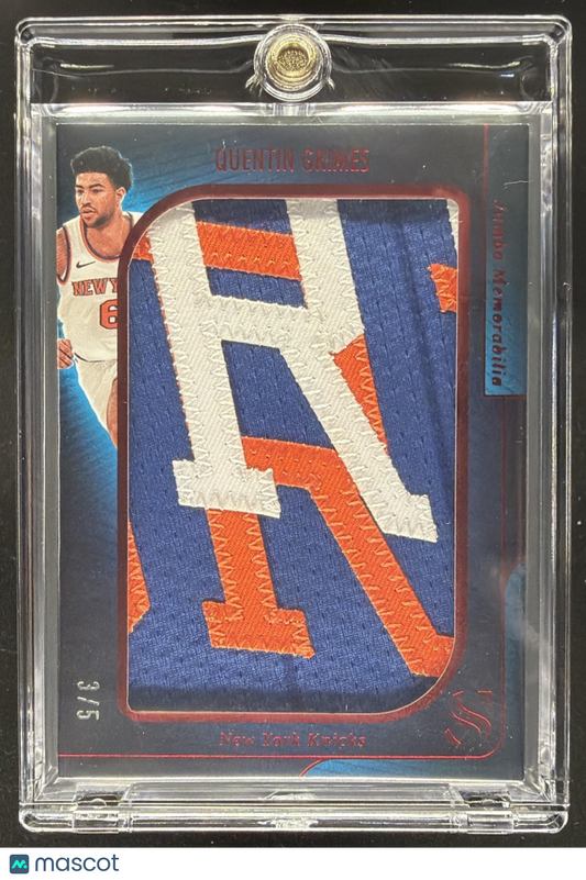 2023-24 Panini Immaculate Quentin Grimes #IPA-GRM Patch Auto 3/99 MEM