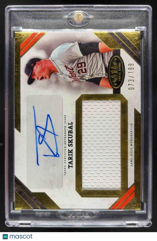 2025 Topps Tier One Tarik Skubal #AJR-TS Auto Jumbo Relics 73/199