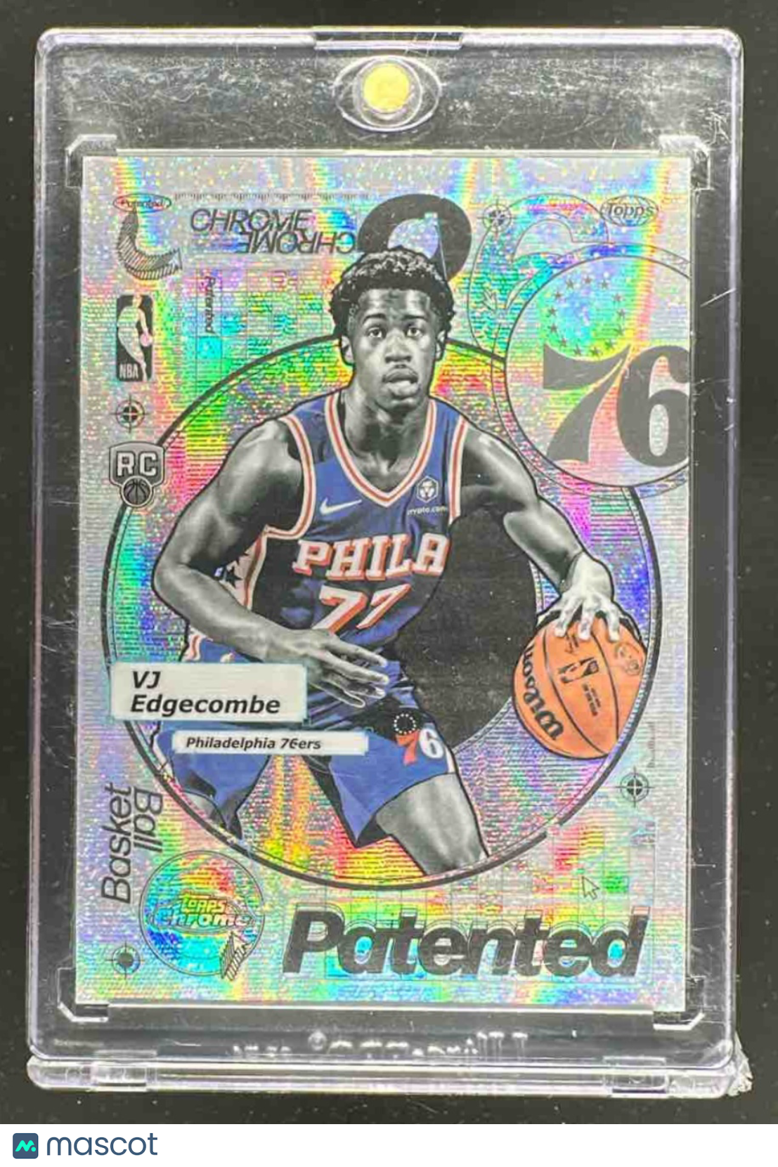 2025-26 Topps Chrome VJ Edgecombe #PD-18 Patented RC SSP 76ers