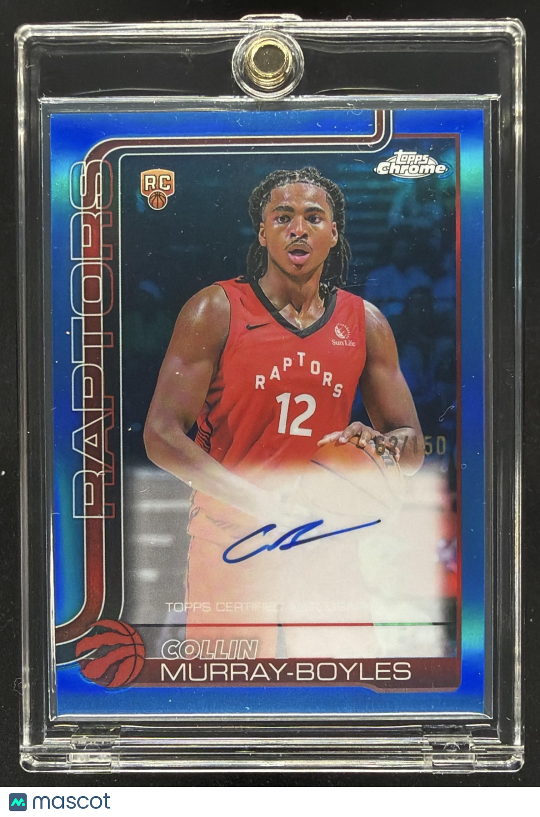 2025 Topps Chrome Collin Murray-Boyles #TCAR-CMB Auto Blue Refractor /150 RC