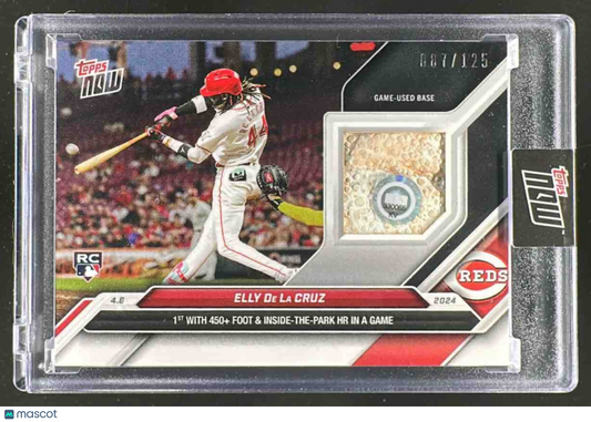 2024 Topps Now Elly De La Cruz #50A Relics Full Color 7/125 MEM RC Reds