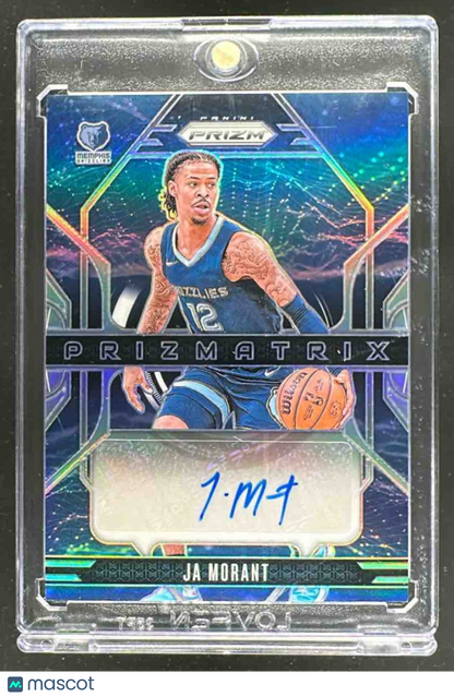 2024-25 Panini Prizm Ja Morant #PMX-JMT Prizmatrix Signatures Auto Grizzlies