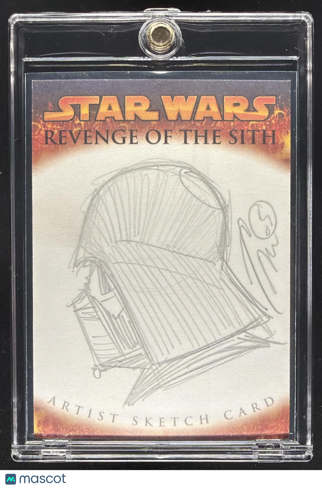2005 Topps Revenge Of The Sith Sketch Card Darth Vader