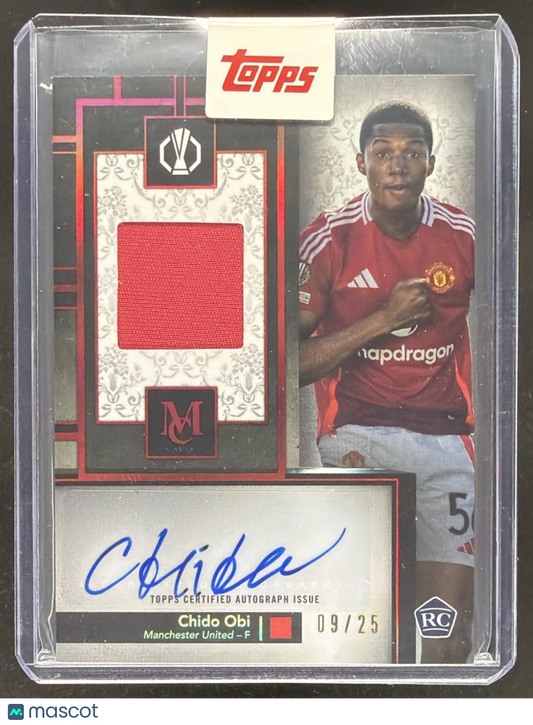 2024 Topps Museum Collection UEFA Club Competitions Chido Obi #MAR-CO Patch Auto /25