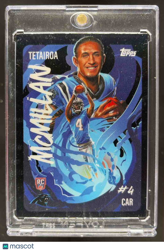 2025 Topps Chrome Tetairoa McMillan #UV-5 Ultra Violet RC SSP Panthers