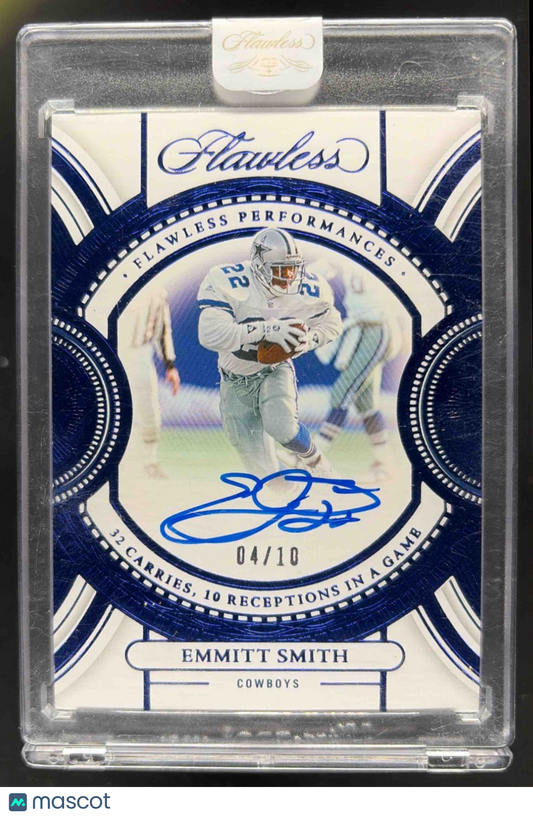 2023 Flawless Emmitt Smith Sapphire Flawless Performences Auto /10