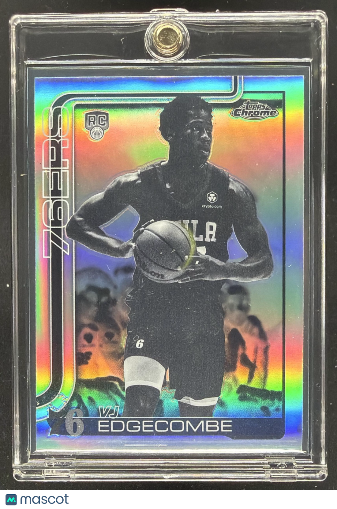 2025-26 Topps Chrome VJ Edgecombe #253 Negative Refractor RC