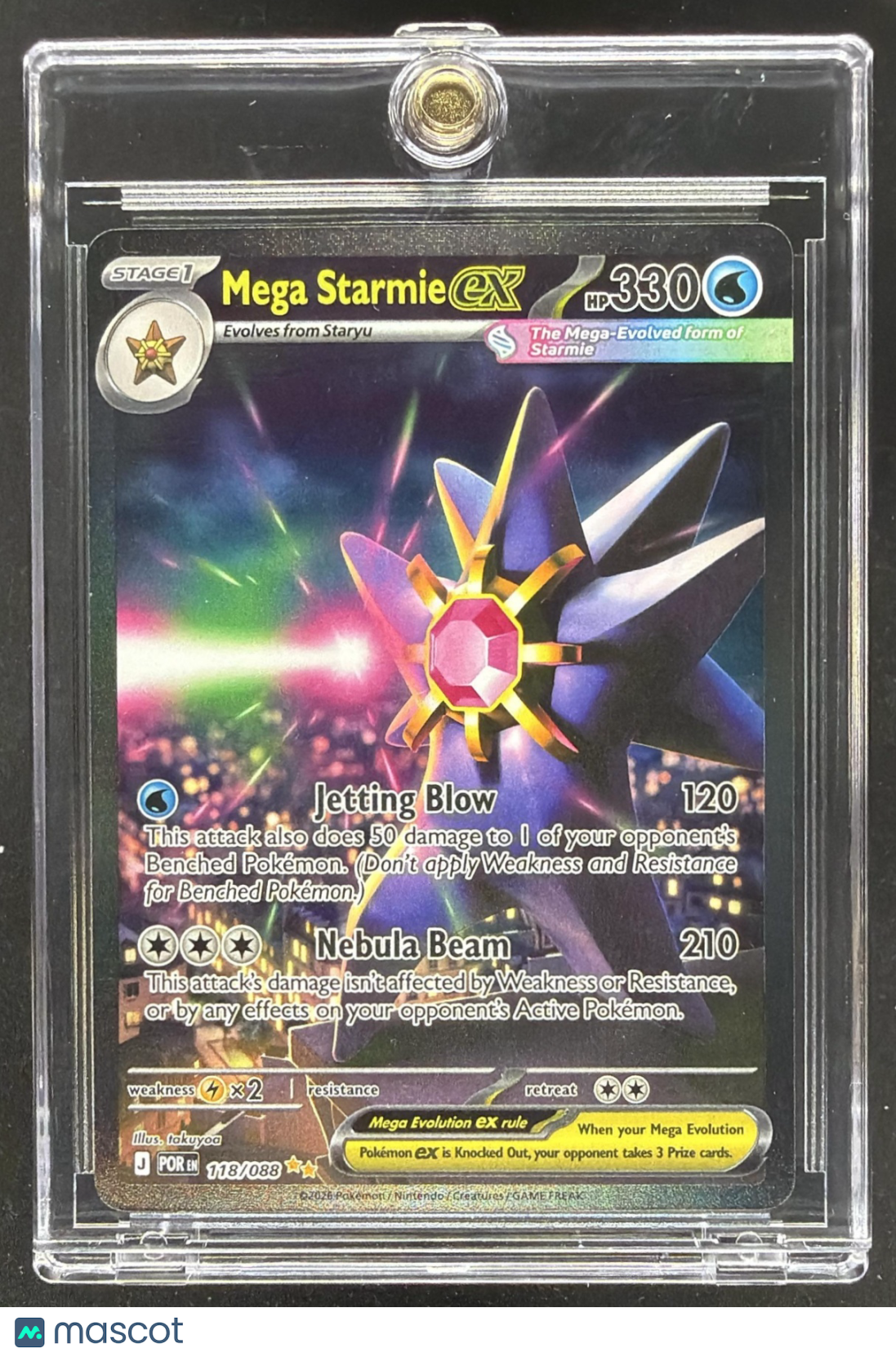 2026 Pokemon Perfect Order - POR EN Mega Starmie ex #118/088