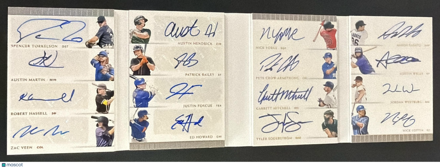 2021 National Treasures 16 Auto Booklet Torkelson Armstrong Soderstrom Wells /15
