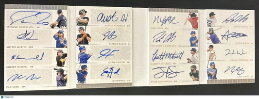 2021 National Treasures 16 Auto Booklet Torkelson Armstrong Soderstrom Wells /15