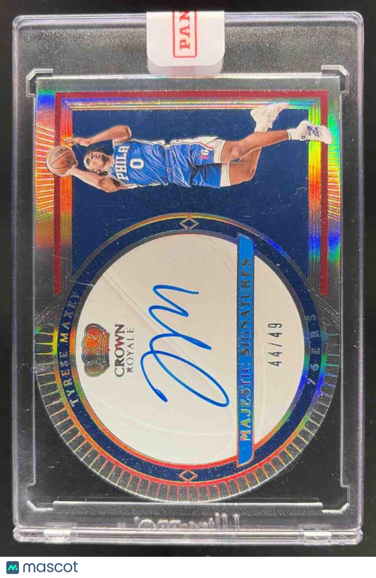 2023-24 Panini Crown Royale Tyrese Maxey #MS-TYM Majestic Signatures 44/49 Auto