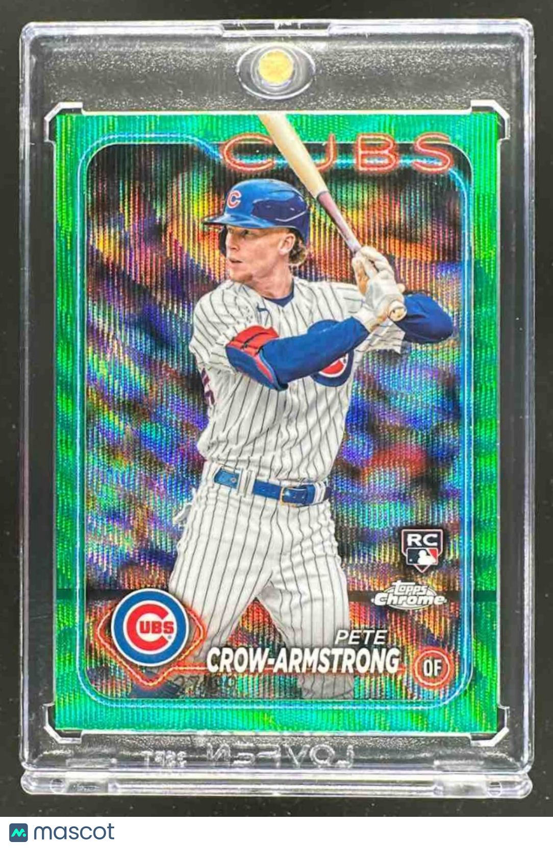 2024 Topps Chrome Pete Crow-Armstrong #16 Green Wave /99 RC Cubs