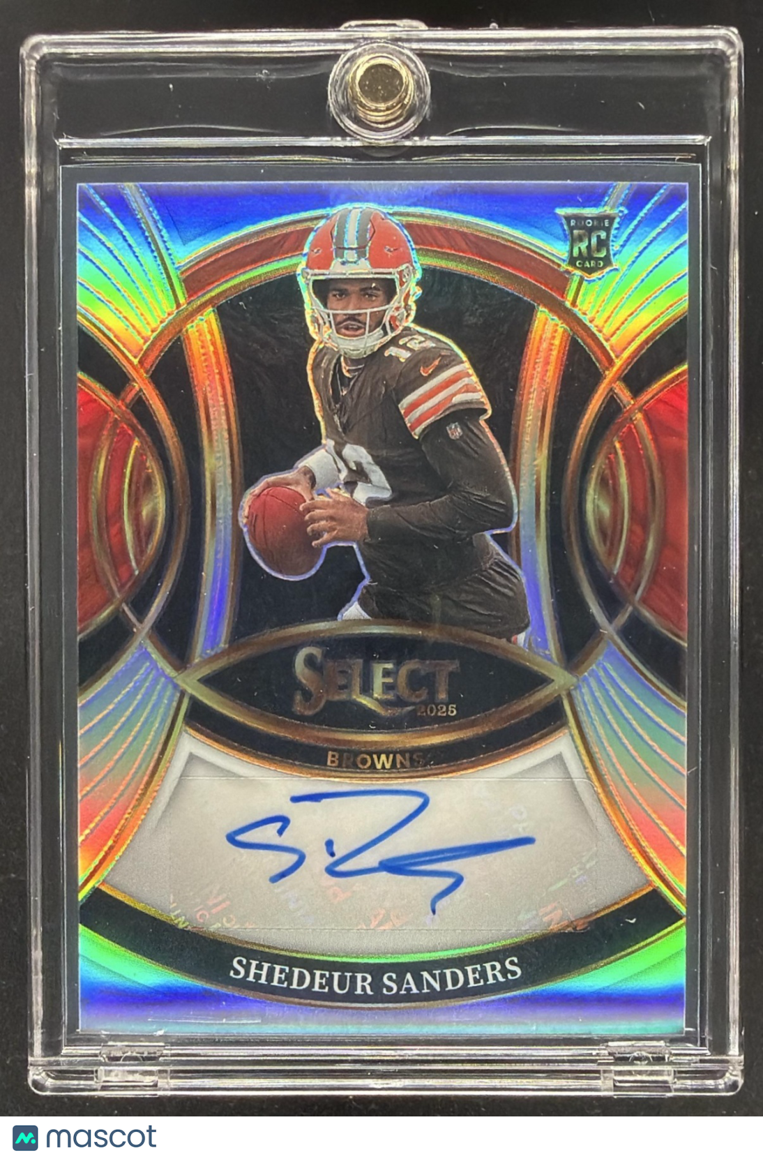 2025 Panini Select Shedeur Sanders #RSI-SSS Rookie Silver Prizm RC Auto