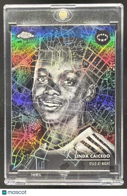 2025 Topps Chrome UEFA Women's Champion's League Linda Caicedo #OAN-10 Olso