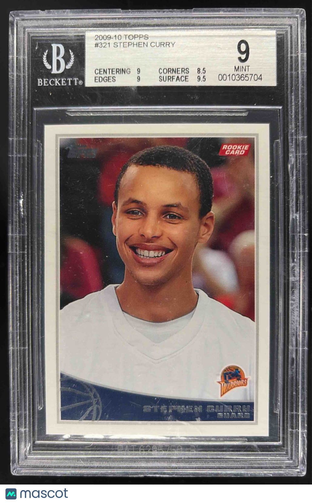 2009-10 Topps Stephen Curry #321 RC BGS 9