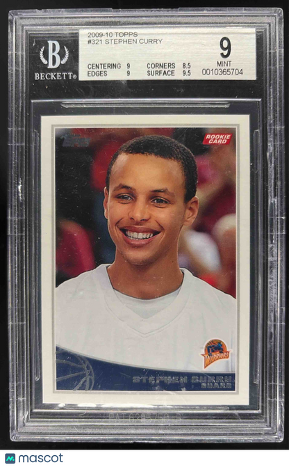 2009-10 Topps Stephen Curry #321 RC BGS 9