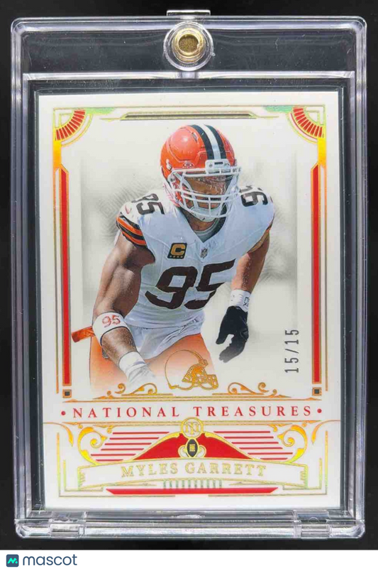 2025 Panini National Treasures Myles Garrett #22 Holo Silver 15/15 Browns