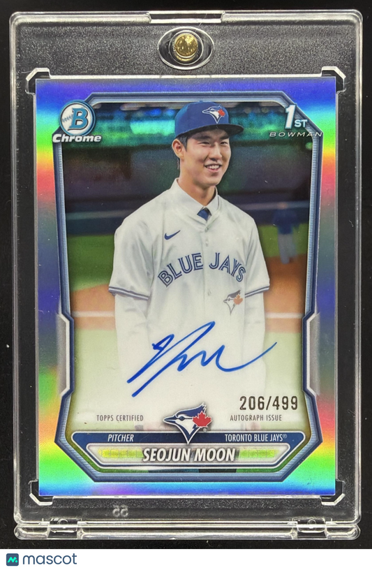 2026 Bowman Seojun Moon #CPA-MS Chrome Auto Refractor 206/499 1st Prospect