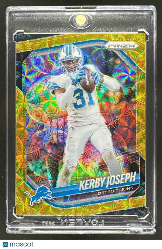 2025 Panini Prizm Kerby Joseph #41 Choice Gold 9/10 Lions