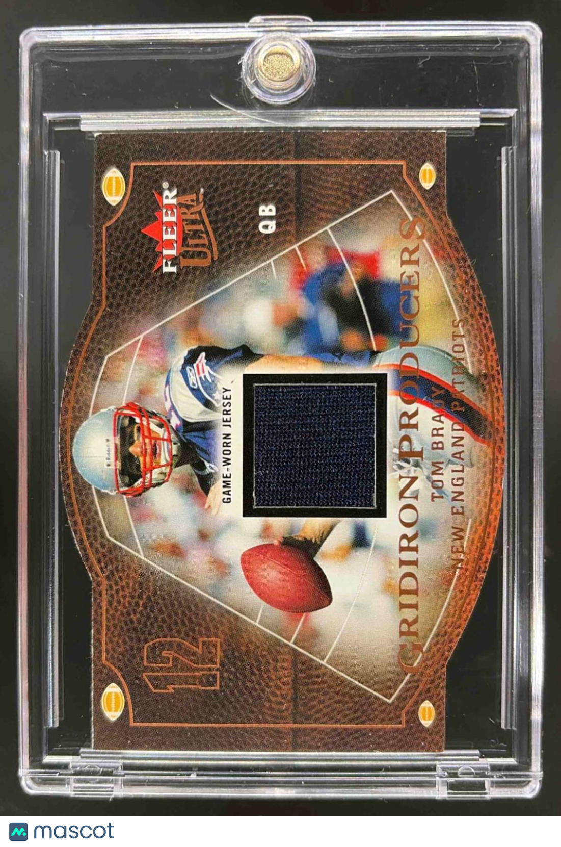 2004 Fleer Ultra Tom Brady #GP/TB Gridiron Producers Game Used Relic
