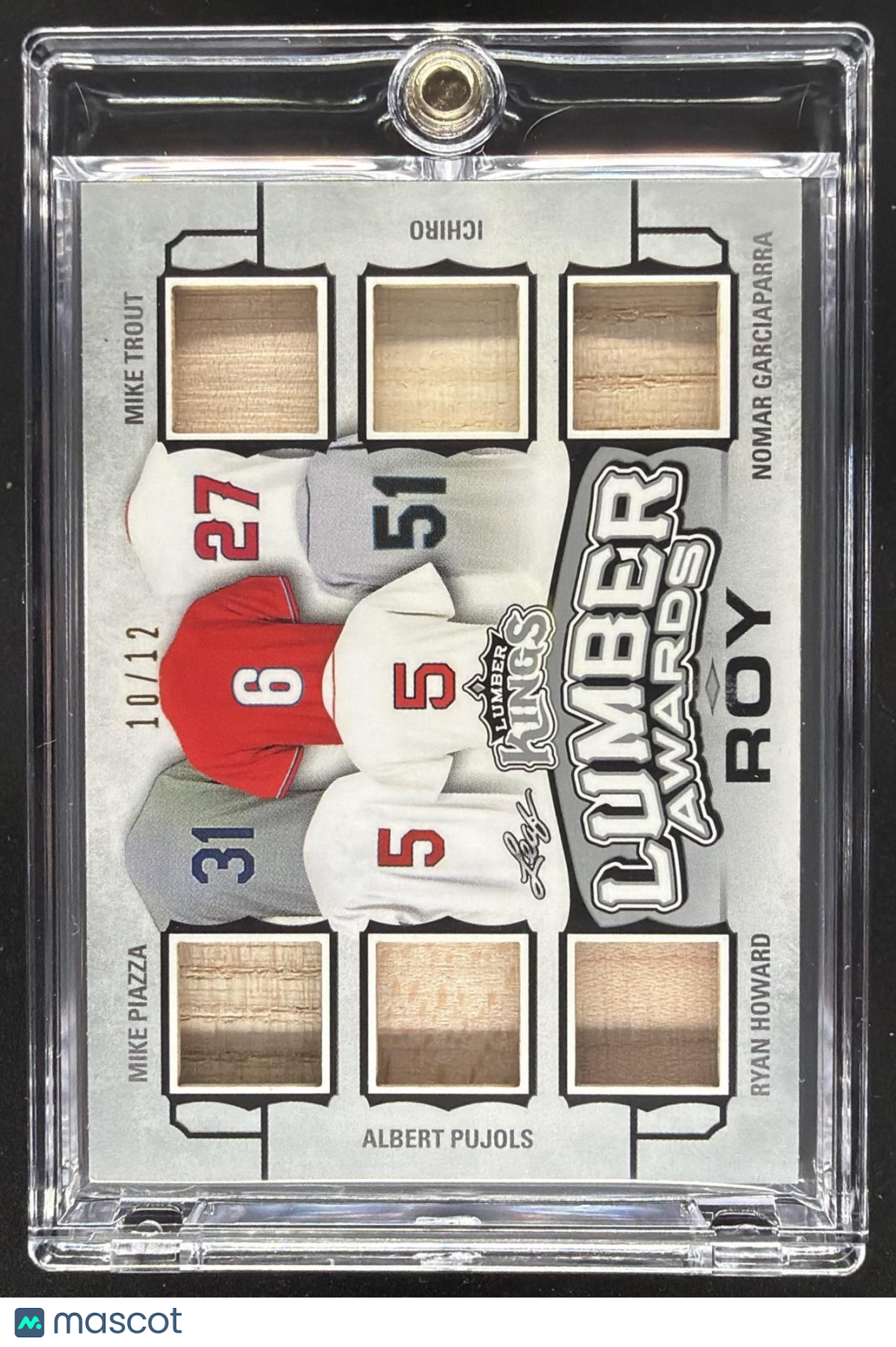 2020 Leaf Trout Ichiro Pujols Piazza Howard Lumber Bat /12