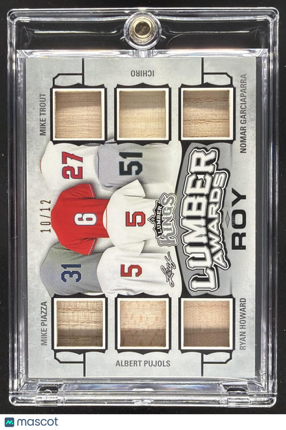 2020 Leaf Trout Ichiro Pujols Piazza Howard Lumber Bat /12
