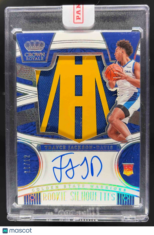 2023 Panini Crown Royale Trayce Jackson-Davis #139 Rookie Silhouettes FOTL /12 Patch Auto RC